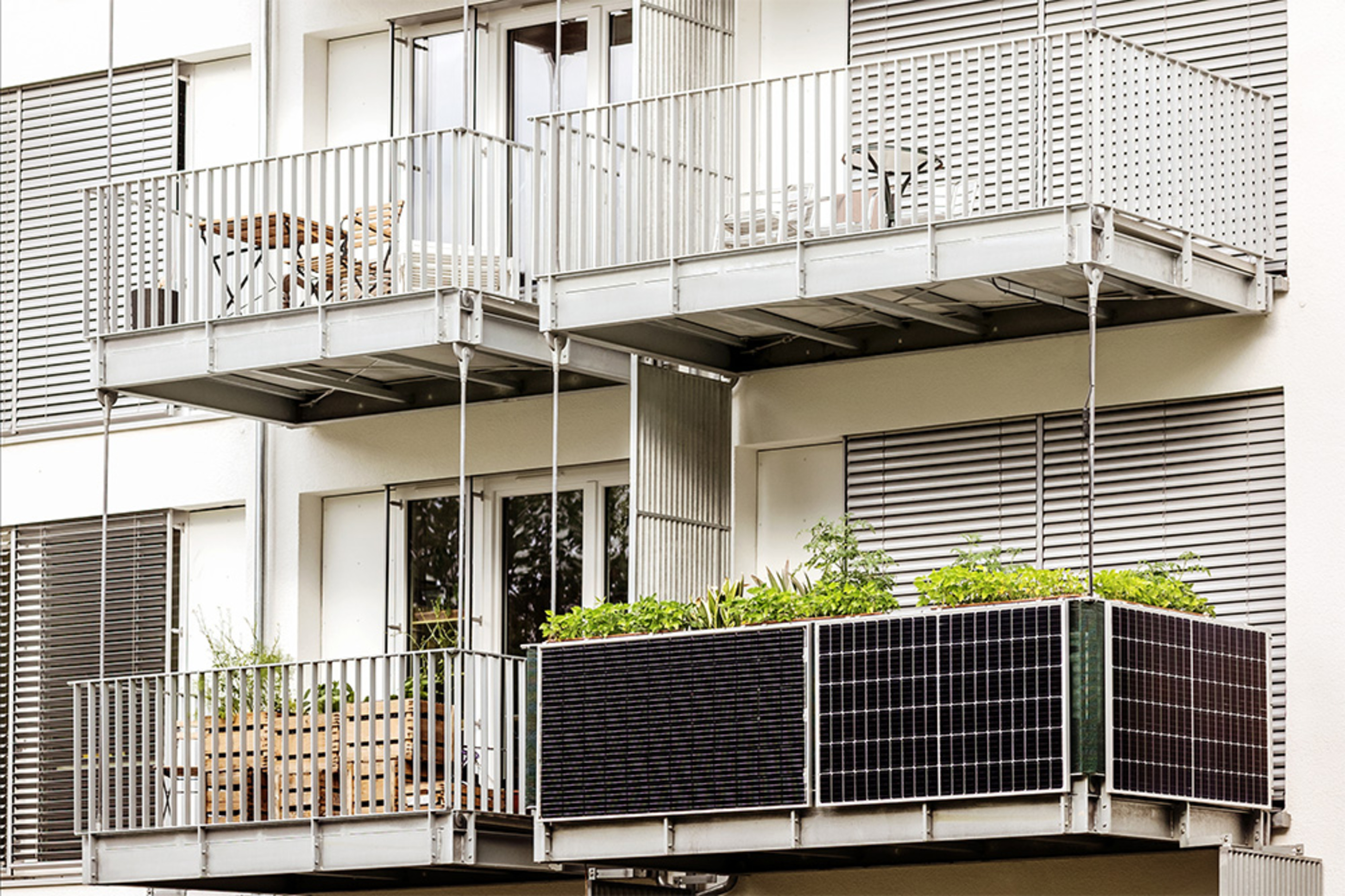 Balkon&shy;kraftwerk bei Elektro Müller GmbH in Salz Bad Neustadt